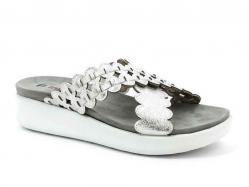 SCARPE SANDALO DONNA INBLU DV000010 DV10 ECO PELLE ARGENTO O