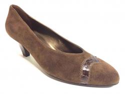 SCARPE DECOLTE SANDALO DONNA ANNA PRIZZI 813 PELLE MORO ORIG