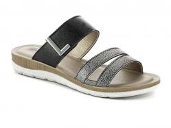 SCARPE CIABATTE CIABATTA DONNA INBLU BV000022 BV22 GRIGIO OR