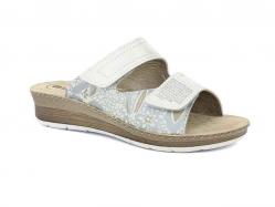 SCARPE CIABATTE DONNA INBLU FC000050 FC50 ECO PELLE BIANCO O