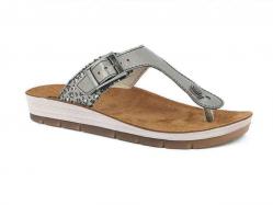 SCARPE CIABATTE SANDALI DONNA INBLU CP000027 CP27 GRIGIO ORI