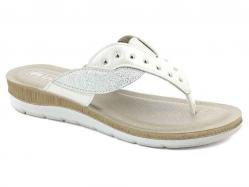 SCARPE CIABATTE SANDALI DONNA INBLU BV000024 BV24 BIANCO ORI