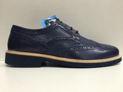 SCARPE UOMO SOLDINI ORIGINALI 19761 BLU PELLE LEATHER SOTTOP