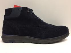 SCARPE CASUAL UOMO ZEN AGE 376950 BLU PELLE SHOES LEATHER  C