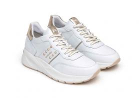 SCARPE SNEAKERS DONNA NERO GIARDINI E409853D PELLE 707 