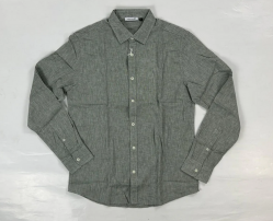 CAMICIA CAMICIE UOMO LANDEK PARK LPNH5399 LINO VERDE ORIGINA