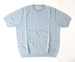 MAGLIA MAGLIE T SHIRT UOMO FERRANTE F25103 COTONE CELESTE OR
