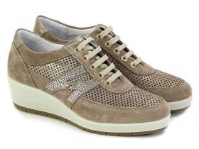 SCARPE CASUAL SNEAKERS DONNA IGIECO 57653 BEIGE PELLE O