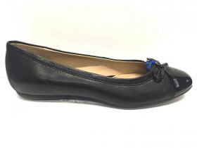 SCARPE BALLERINE SABOT DONNA GEOX LOLA D93M4A NERO PELL