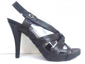 SCARPE SANDALO DECOLTE DONNA GUESS FL2BNNLEA03 PELLE OR