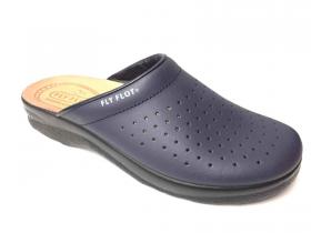SCARPE CIABATTE PANTOFOLA UOMO FLY FLOT 82 028 BU PELLE