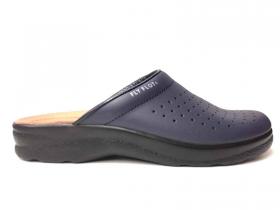 SCARPE CIABATTE PANTOFOLA UOMO FLY FLOT 82 028 BU PELLE