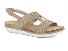 SCARPE SANDALO SANDALI DONNA INBLU PG000030 PG30 BEIGE 