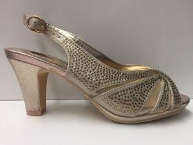 SCARPE SANDALI DECOLTE\' TACCO DONNA KISS KRISS ORIGINAL