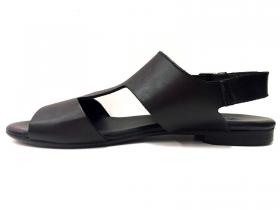 SCARPE SANDALO SANDALI DONNA ZOE ORIGINALE CUOIO NERO P