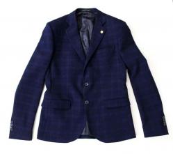 GIACCA UOMO LANGELLA OVER CHECK ORESTE BLU ROYAL ORIGINALE A