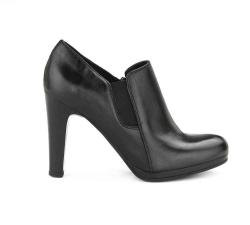 SCARPE TRONCHETTO CASUAL DONNA KEYS 8223 PELLE NERO ORIGINAL