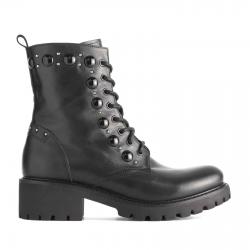 SCARPE ANFIBIO DONNA NERO GIARDINI A909823D 100 PELLE ORIGIN