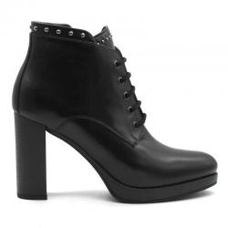 SCARPE TRONCHETTO STIVALI DONNA NERO GIARDINI A806320D 100 P