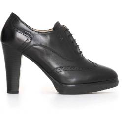 SCARPE TRONCHETTO DONNA NERO GIARDINI A719122D 100 PELLE ORI