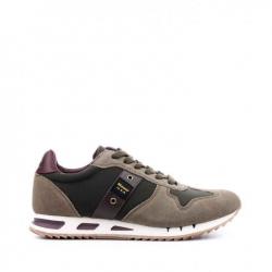 SCARPE SNEAKERS BLAUER 8FMEMPHIS02 MEMPHIS02 PELLE MILITARY 