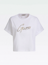 MAGLIA T SHIRT DONNA GUESS W01I78I3Z00 TWHT COTONE ORIGINALE