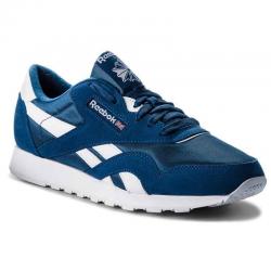 SCARPE SNEAKERS UOMO REEBOK CL NYLON M CN3267 PELLE BLU ORIG