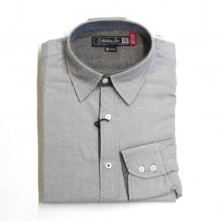 CAMICIA CAMICIE UOMO CATBALOU BELLINI COTONE GRIGIO FANTASIA