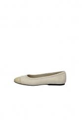 SCARPE BALLERINA BALLERINE DONNA CAMPANILE CC10 PELLE BIANCO