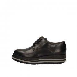 SCARPE SNEAKERS CASUAL DONNA VSL 5419 PELLE NERO ORIGINALE A