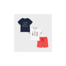 SET COMPLETO 2 T SHIRT BERMUDA BIMBO MAYORAL 1670 COTONE 87 