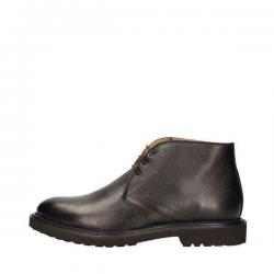 SCARPE POLACCO CASUAL UOMO HUDSON 720 PELLE BLACK ORIGINALE 