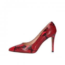 SCARPE DECOLTE SANDALO DONNA NOA MS152 PELLE ROSSO ORIGINALE