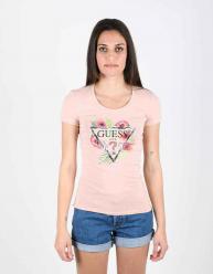 MAGLIA T SHIRT MAGLIE DONNA GUESS W1GI0NJ1311 COTONE G64O OR