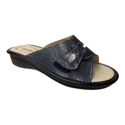 SCARPE CIABATTE CIABATTA DONNA SANYCOM 87 ECO PELLE BLU ORIG