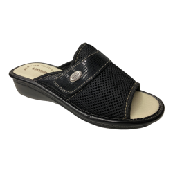 SCARPE CIABATTE CIABATTA DONNA SANYCOM 54 ECO PELLE NERO ORI