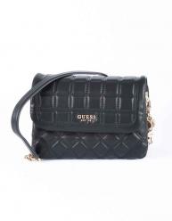 BORSA TRACOLLA DONNA GUESS KAMINA VS811120 ECO PELLE NERO OR
