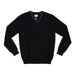 MAGLIA MAGLIONE CASUAL UOMO WRANGLER NECK KNIT W86222P01 BLA