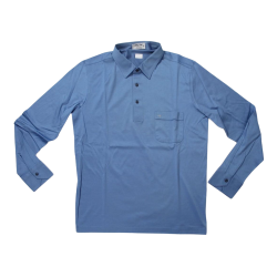 MAGLIA POLO CASUAL UOMO FELLY FISK YCIZZF DPT CELESTE COTONE