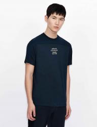 MAGLIA T SHIRT UOMO AX ARMANI EXCHANGE 6HZTLL ZJH4Z BLU ORIG
