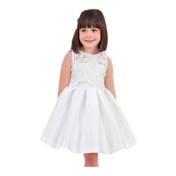 ABITO VESTITO CERIMONIA BAMBINA ABEL E LULA 5008 1 COTONE OR