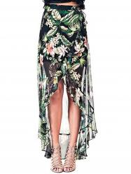 GONNE GONNA LUNGA DONNA GUESS W82D18W9WN0 PE56 VERDE ORIGINA