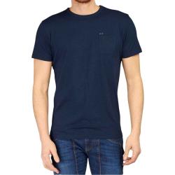 MAGLIA T SHIRT UOMO SUN68 SUN 68 T30101 COTONE BLU 07 ORIGIN