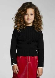 MAGLIA MAGLIONE BAMBINA MAYORAL 7348 07348 53 NERO ORIGINALE