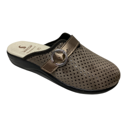 SCARPE PANTOFOLE CIABATTE DONNA SANYCOM 333 TAUPE ORIGINALE 