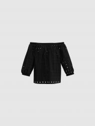 MAGLIA CAMICIA DONNA EMME MARELLA MISSION 51110625 COTONE NE