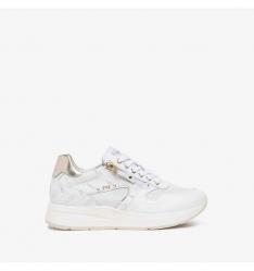 SCARPE SNEAKERS DONNA NERO GIARDINI E218000D PELLE 707 BIANC