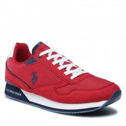 SCARPE SNEAKERS UOMO US POLO ASSN NOBIL003A ECO PELLE ROSSO 