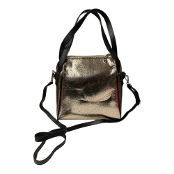 BORSA BORSE DONNA MEMU M1032 PELLE PLATINO ORIGINALE 4 STAGI