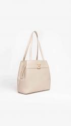 BORSA BORSE DONNA NERO GIARDINI E242056D PELLE 704 PANNA ORI